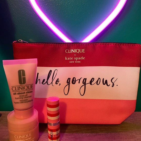 kate spade Makeup New 4 Piece Clinique X Kate Spade Makeup Bag Set